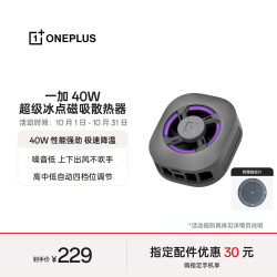 一加 40W超级冰点磁吸散热器 深空银