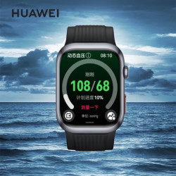 华为 WATCH D2 智能手表 蓝牙版 48mm 幻夜黑表壳 幻夜黑氟橡胶表带