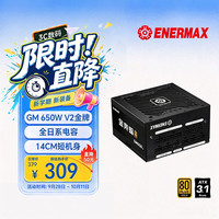 Enermax 金竞蝠GM650 V2黑色 ATX3.1金牌全模