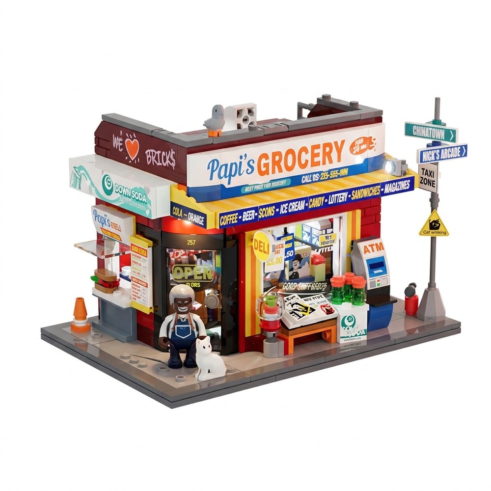 Lumibricks 灯搭 美式街头系列 19017 杂货铺