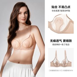 安莉芳 玫瑰兔耳朵| 安莉芳网纱单层围性感上托软钢圈文胸女大胸显小内衣
