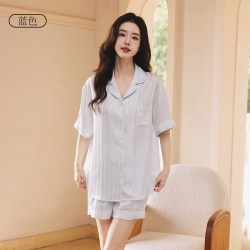 都市丽人 睡衣女士夏季凉感冰丝2026新款薄款短袖可外穿家居服套装