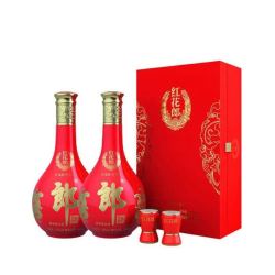 郎酒 红花郎15 酱香型白酒 500mL 2瓶礼盒装