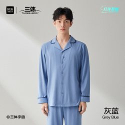 海澜之家 三体联名男士家居服套装10A抗菌防螨睡衣长袖长裤可外穿