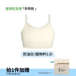 桑嘉 软支撑吊带无痕轻束胸内衣大胸显小运动背心防凸点学生裹胸秋