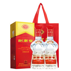 剑南春 水晶剑 浓香型白酒 双瓶装  高度白酒 52度 500mL 2瓶
