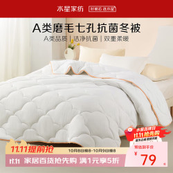 百丽丝 水星集团旗下 被子被芯 A类亲肤秋冬保暖加厚被芯七孔透气冬被 220cm×240cm