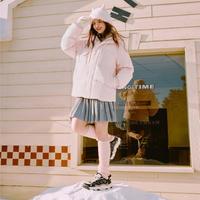 斐乐 FUSION斐乐潮牌鸭绒羽绒服情侣同款宽松连帽羽绒服