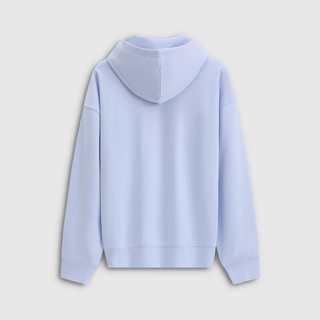 Gap 854715 Logo刺绣毛圈连帽卫衣 浅蓝色 2XL