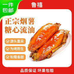 鲁禧 山东烟薯25号 烤薯专用 沙地烟薯 糖心流油香甜软糯 新鲜农家地瓜 净重4.5斤单果150g以上