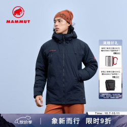 猛犸象 Clion 男女红标防泼水耐磨户外软壳羽绒服外套 黑色 XL