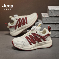Jeep 儿童运动鞋 米酒红 27