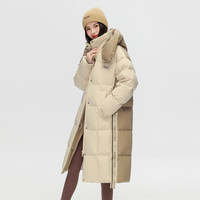 雪中飞 最高188g充绒超级加厚85%绒立领连帽羽绒服