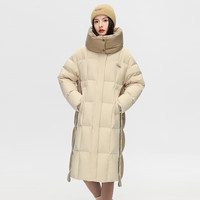 雪中飞 女士中长款H版型高充绒羽绒服