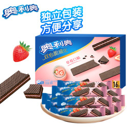 奥利奥 双心脆威化饼干 草莓口味 192g
