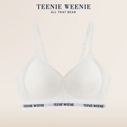 TEENIE WEENIE TeenieWeenie小熊内衣女新款小胸聚拢低领细肩带轻运动文胸夏薄款