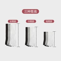 猫人 五指袜男士夏季薄款纯棉防臭抑菌分趾全棉中筒商务长袜子男款