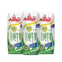 安佳 4.4g高蛋白 纯牛奶 250ml*3盒