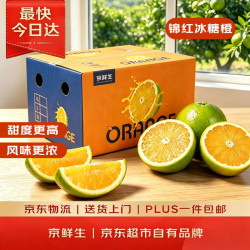 京鲜生 ORANGE 爆橙 冰糖橙 单果重130-170g 2.5kg 礼盒装