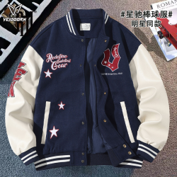 VEIDOORN 星驰棒球服男外套秋季潮流运动美式上衣休闲开衫夹克