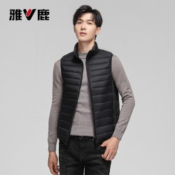 雅鹿 2026新款轻薄羽绒服男轻暖轻便便携薄款百搭排骨大码秋冬外套