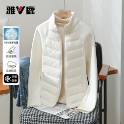 雅鹿 2026秋冬季新款轻薄羽绒服女轻暖百搭纯色健身服出行瑜伽外套
