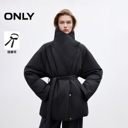 ONLY 2026年冬季新款90白鸭绒保暖大翻领时尚收腰气质羽绒服外套女