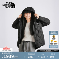 北面 羽绒服女550蓬鹅绒防泼溅户外保暖|8GKK JK3/宇宙黑 M /160