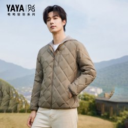 YAYA 鸭鸭轻薄羽绒服男2026秋冬新品外套J