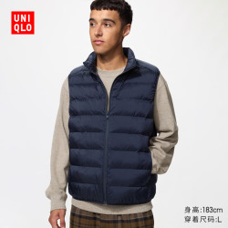 优衣库 PUFFTECH空气棉服背心男装487348 69 藏青色 4XL