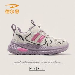 德尔惠 皮面童鞋女童运动鞋2026秋季新款轻便防滑跑鞋中大童男童鞋