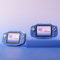 KONKR Pocket Advance 复古安卓掌机 MTK Helio G90T 经典横版复古迷你便携游戏掌机 海军蓝 3G+32G