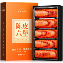 七春 陈皮六堡500g茶叶礼盒广西特产黑茶独立包装国庆节送长辈礼品