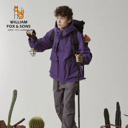 WILLIAM FOX &SONS 英国小狐狸  三防轻户外仿冲锋衣情侣夹克羽绒服