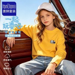 唐狮 女童纯棉长袖T恤