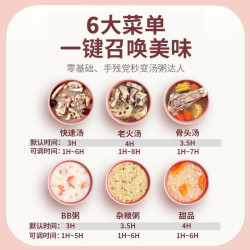 天际 电炖锅陶瓷煲汤炖汤锅家用全自动小型婴儿宝宝辅食专用煮粥锅