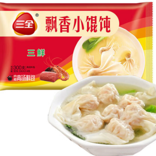 三全 三鲜飘香小馄饨300克 小笼包任选