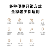 小米 XMZNMS24OD 3D人脸识别 C级锁芯 智能门锁