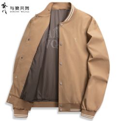 与狼共舞 棒球领夹克男2026秋季新款百搭减龄防风外套