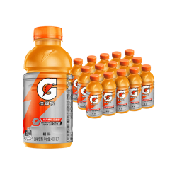 百事 可乐佳得乐GATORADE 橙味 瓶装400ml*15瓶 补充电解质 运动饮料