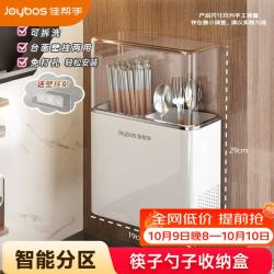 佳帮手 筷子收纳盒壁挂筷筒置物架厨房带盖防尘筷篓家用筷子勺子沥水筷笼