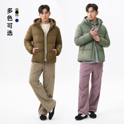 千仞岗 650+蓬松轻暖锁温短款加厚羽绒服