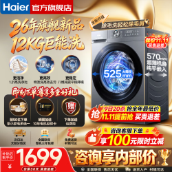 海尔 小红花系列 XQG120-L52D1 滚筒洗衣机 12kg