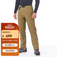 mont·bell montbell 户外男款四季中厚徒步露营登山防风防泼水舒适运动长裤 1105673 褐色