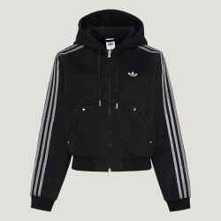 阿迪达斯 滔搏adidas阿迪达斯三叶草女子WILD HDY W运动休闲卫衣外套KX4911