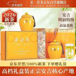 宋一 茶叶礼盒安吉白茶黄金芽绿茶特级2026新茶200g明前茶
