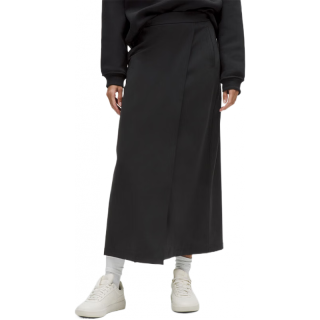 lululemon Daydrift 女士高腰长款半身裙 黑色 M LW8AOHS
