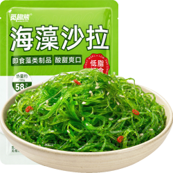 觅趣熊 轻脂裙带菜丝海草海带丝下饭菜寿司料理搭配即食 200g