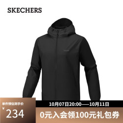 斯凯奇 男士梭织连帽外套P226M229