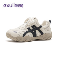 依思Q 依思 Q（exull）网面运动鞋女款2026新款秋季透气通勤厚底老爹鞋